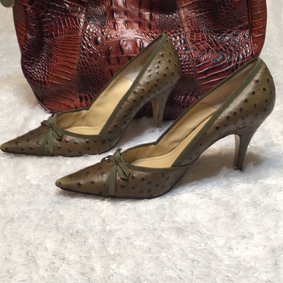 Anne Klein green shoe pointed toe  sz 8 - Picture 6 of 8